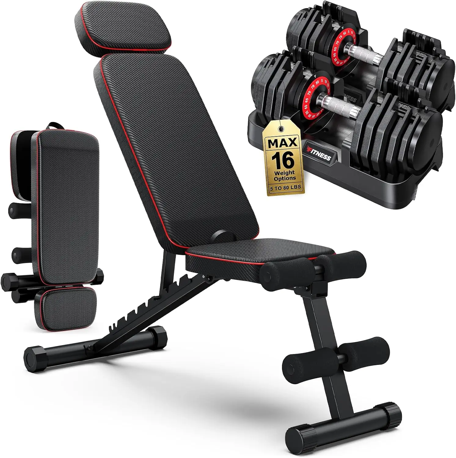 Home Gym For Small Spaces - Регулируемый набор гантелей, 2 штуки, гантели