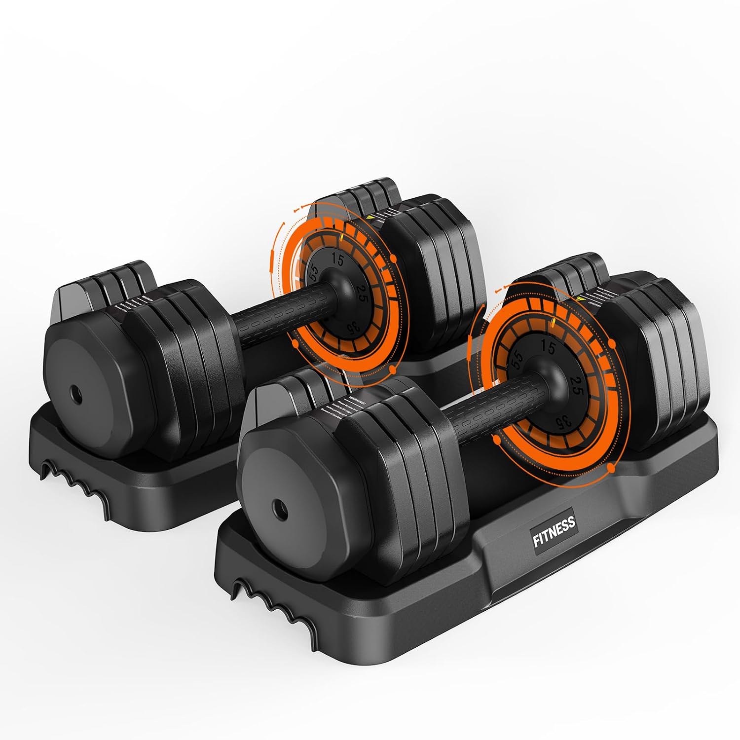 Home Gym Furniture - Набор регулируемых гантелей, 25/55 фунтов, пара