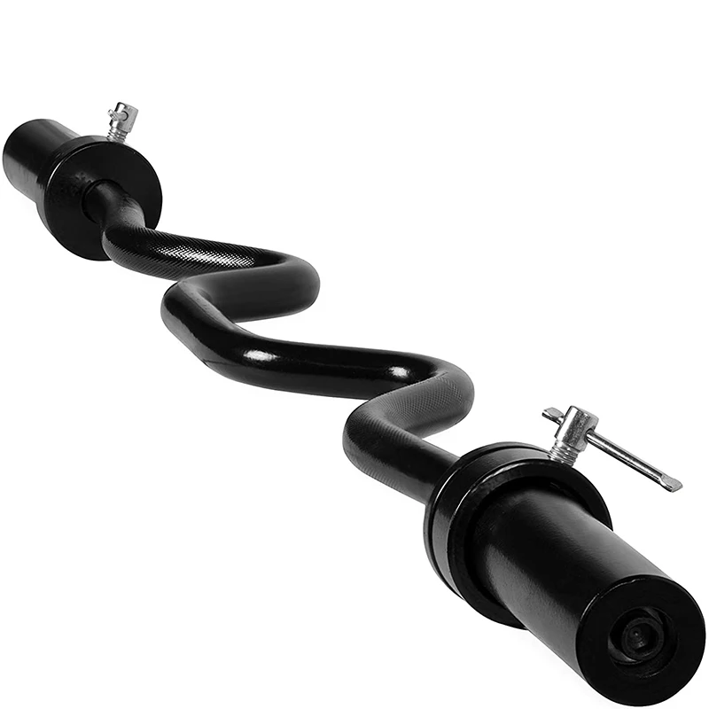 Barbell Curl Bar - Новинка! Фитнес-гантель из стали с изогнутым