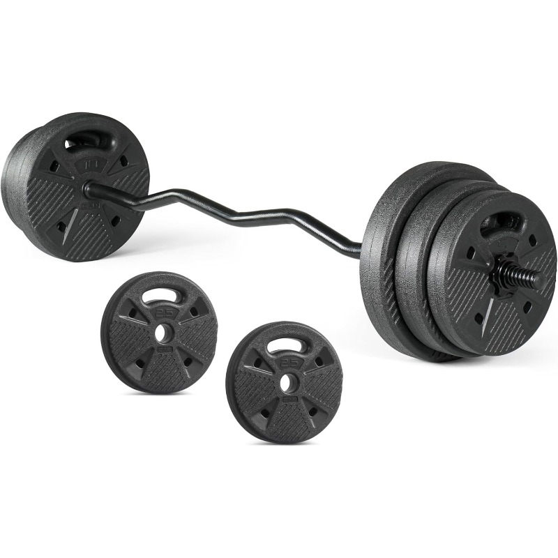 Набор грифов для штанги EZ Cur – обзор и цена Barbell Curl Bar