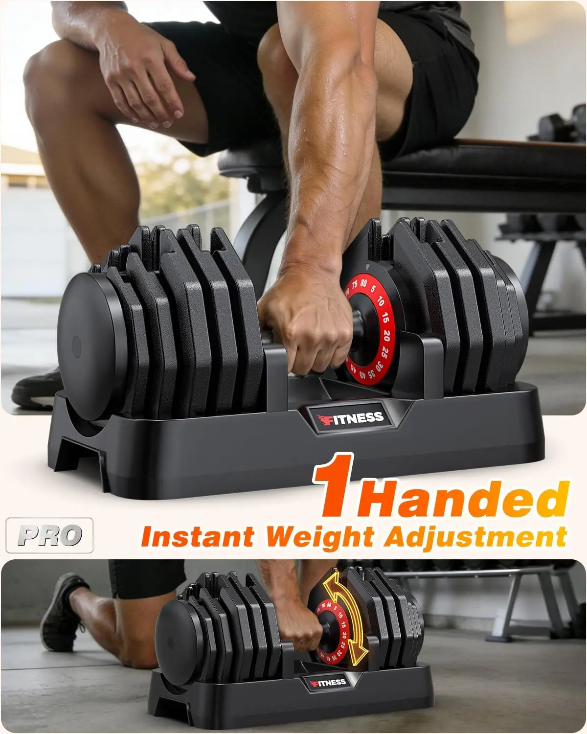 Регулируемый набор гантелей, 2 – обзор и цена Home Gym For Small Spaces