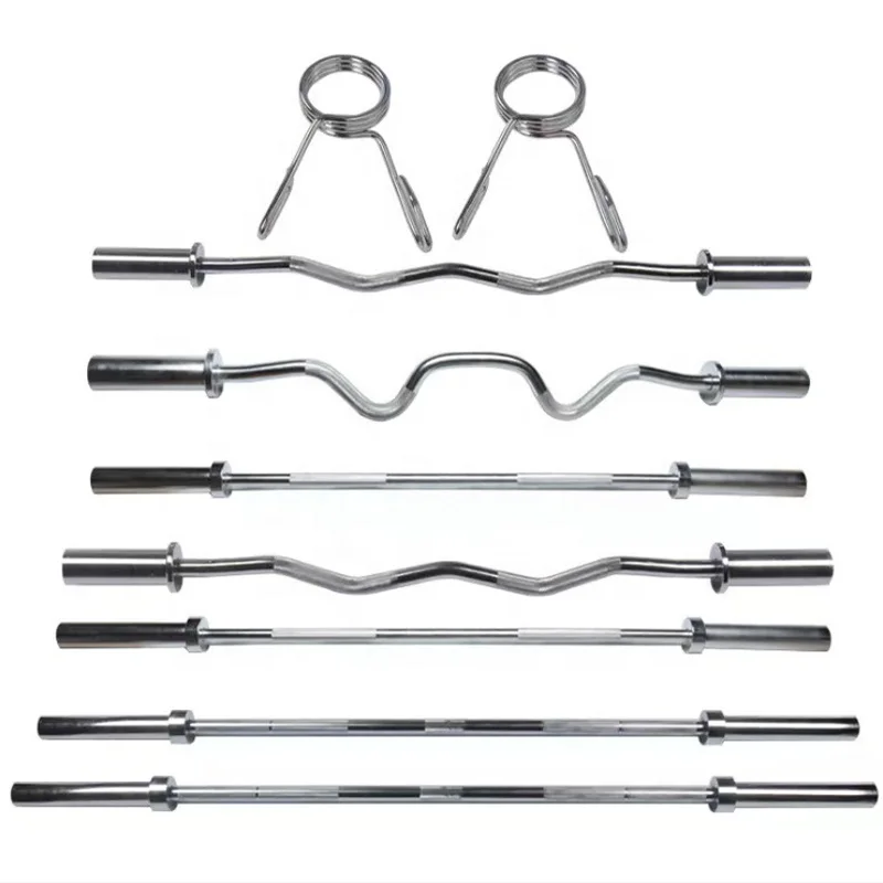 Хромированный гриф для пауэрли – обзор и цена Barbell Curl Bar