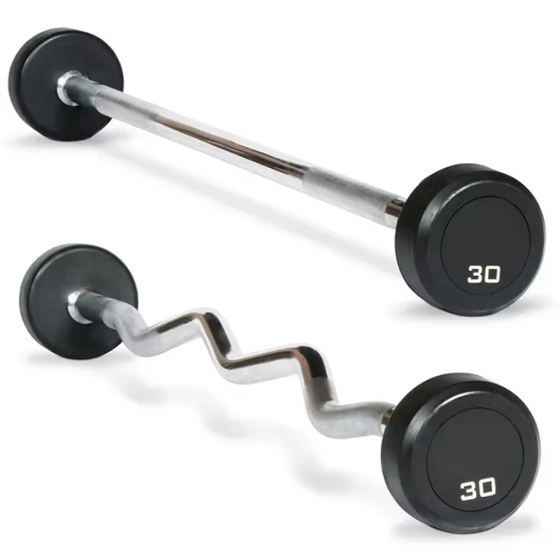 Комплект гантелей с круглыми р – обзор и цена Barbell Curl Bar