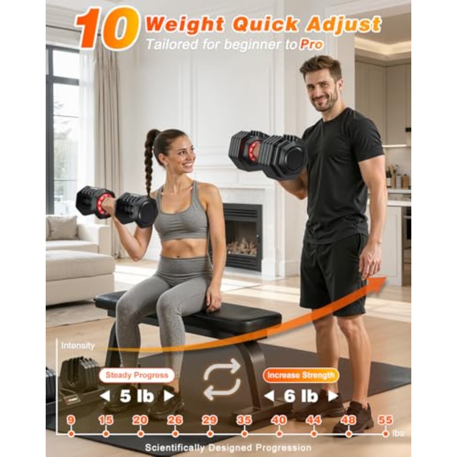 Набор регулируемых гантелей со – обзор и цена Adjustable Weight Bench