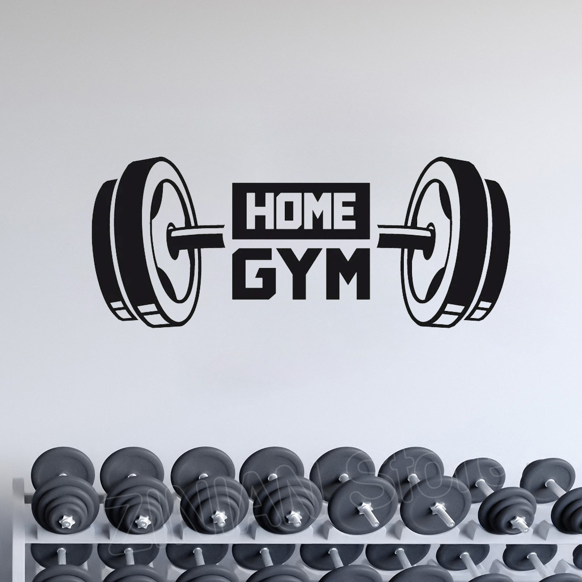 Наклейка на стену в виде ганте – обзор и цена Home Gym Furniture