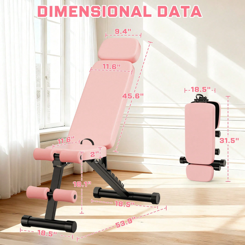 Регулируемая складная скамья д – обзор и цена Home Gym Weights